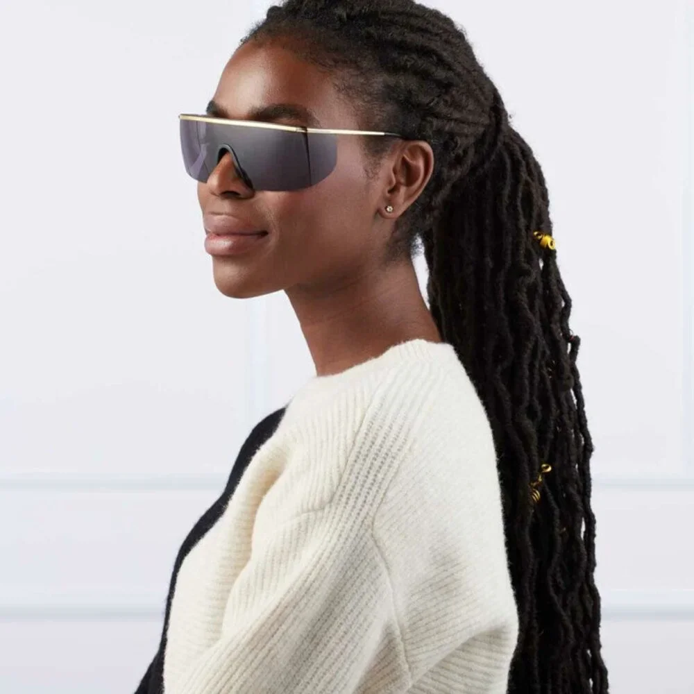 NEW Tom Ford FT0980/S 30A PAVLOS-02 Gold Grey Shield Unisex Sunglasses TF 098/S